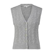 Ull Kabelstrikk Vest