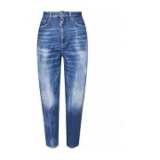 Blå Cropped Jeans Ss22