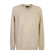 Beige Strikket Genser Aw24 Kvinner