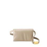 Beige Skinn Crossbody Veske Prisma