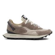 Splittlær Sneakers i Taupe