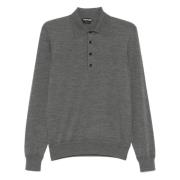 Merino Wool Polo Shirt med knapper