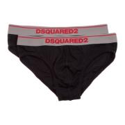 Sorte Briefs med Logo Detaljer