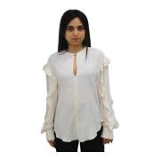 Elegant Langermet Bluse