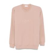 Rosa Crew Neck Genser Brodert Logo