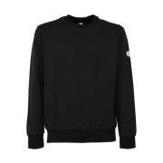 Teknisk stoff crewneck sweatshirt med logo