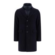 Diagonal Wool Coat