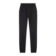 Sort Teknisk Nylon Joggers