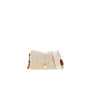 Låst Crossbody Beige Skinnveske