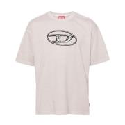 Rosa Jersey Crew Neck T-skjorte