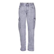 Klassiske Denim Jeans, Regular Fit, Knappelukking