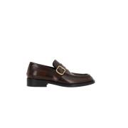 Brun Vintage Skinn Loafers