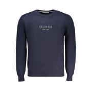 Blå Polyester Pullover Genser