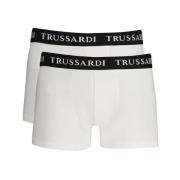 Hvit Bomull Boxer Briefs med Logo