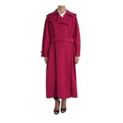 Rosa Klassisk Trenchcoat