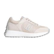 Beige Avslappede Damesneakers