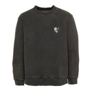 Vasket Sweatshirt med Logoprint