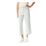 Cropped Wide Leg Jeans