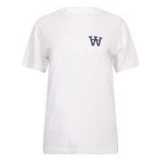 Ace Chest Print T-Shirt - Hvit