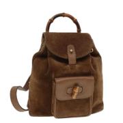 Pre-owned Suede backpacks