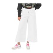 Cool Girl Cropped Hvite Jeans