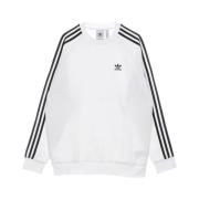 3-stripes Crew Neck Sweatshirt Hvit