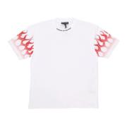 Flames Tee Hvit/Rød