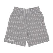 Stripete Shorts Heather Grey/Hvit