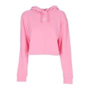 Glow Pink Crop Hoodie Essentials