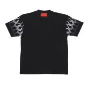 Flames Tee Svart/Hvit