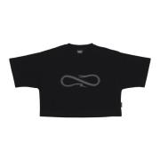 Logo Crop Top Tee Svart