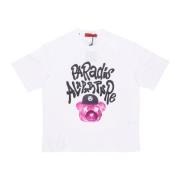 Hvit Paradise Tee Crew Neck T-skjorte