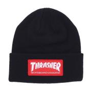 Skate Mag Patch Beanie Lue Svart