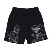 Naruto & Sasuke Sweatshorts Svart