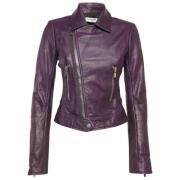 Pre-owned Leather outerwear