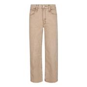 Beige Jeans, USA Laget, Bomullsblanding