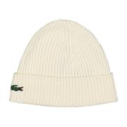 Hvit ullberet lue unisex