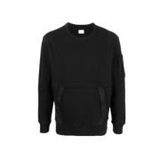 Svart Sweatshirt i Tung Jersey Stil Cmss081A