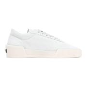 Grå Skinn Sneakers Aw24 Stil