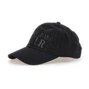 Svart Bomull Baseball Cap med Logo