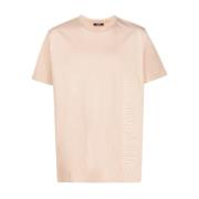 Preget Beige T-skjorte Casual Stil