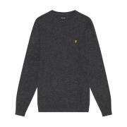 Strikket Lammeullblanding Crew Neck Genser