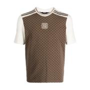 Retro Monogram Brun T-skjorte