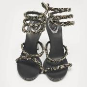 Pre-owned Satin sandals