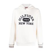 Collegiate Hvit Hettegenser Sweater