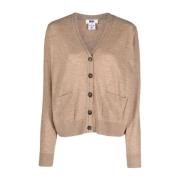 Casual Brun Ull Cardigan