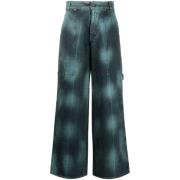 Tie-Dye Wide-Leg Jeans