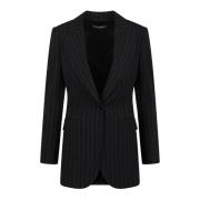 Stripete blazer med lange ermer