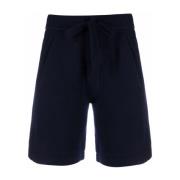 Blå Cashmere Elegant Shorts