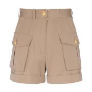 Cargo ull shorts i beige